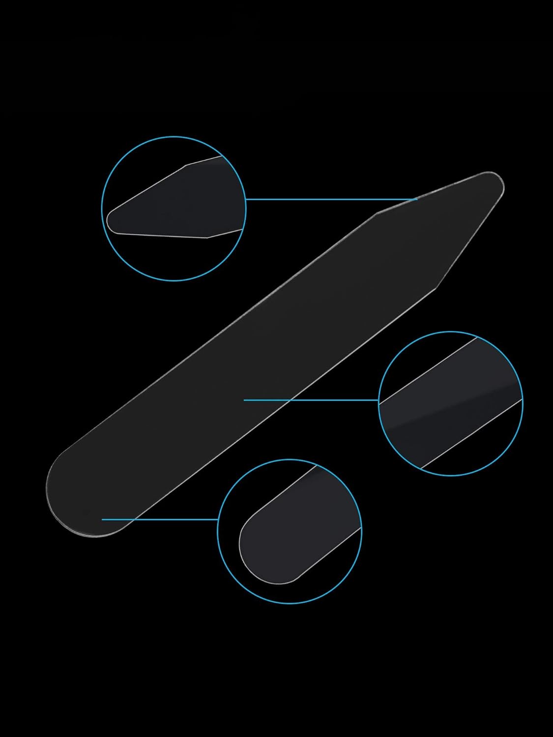 600 Pieces Collar DEZHIys Plastic Collar DEZHIys Bones Stiffeners for