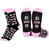 Liomxase Gift for Sister Birthday - Christmas Mothers Day Galentines Valentines Day Sister Gifts from Sisters Brothers,Graduation Little Big Sisters Adult Present Socks for Women,Stocking Stuffer