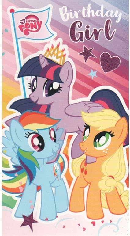My Little Pony Mp015 Biglietto Di Auguri Di Compleanno Lingua Inglese Amazon It Cancelleria E Prodotti Per Ufficio