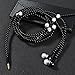 Fashionable Jewelry Pearl Necklace Earphones with Mic Beads 3.5mm In-ear Wired Headphone Connect to SmartPhone, iPhone, iPad,Samsung, BlackBerry