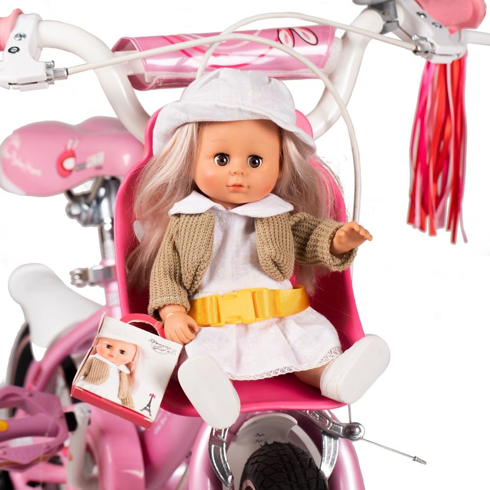 JOYSTAR Baby Doll Carrier for Toddler Bike Front Doll Bike Seat for Balance Bike Scooters and Tricycle Kids Bike Accessories