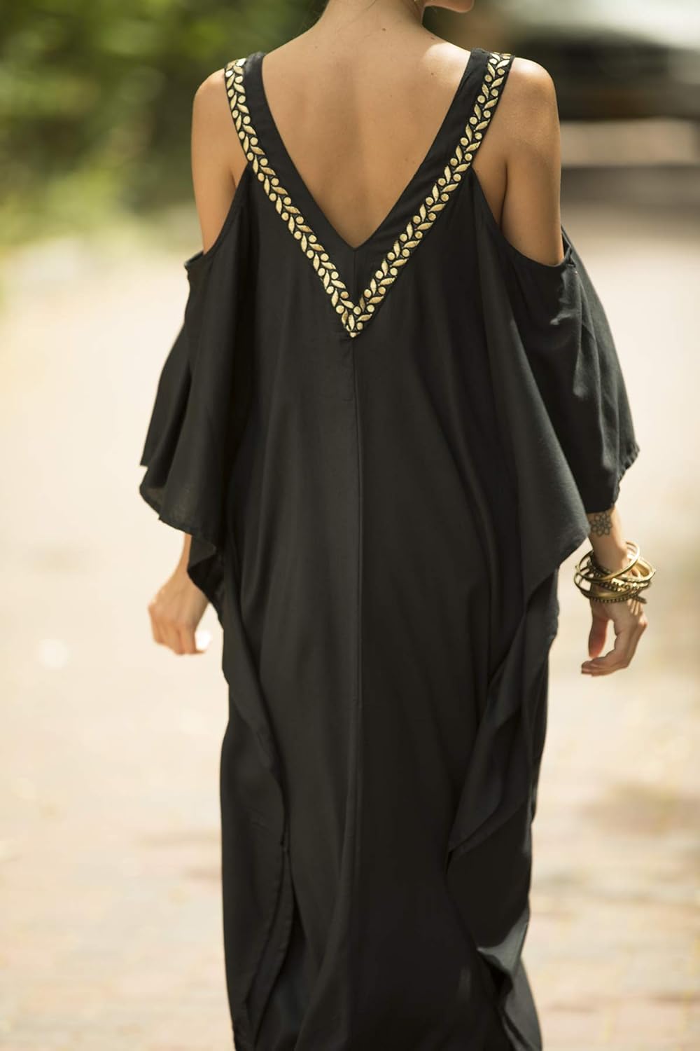 cold shoulder caftan