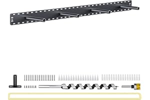 CRAFTERSMARK 1 Pack Large Shelf Brackets Long Floating Shelf Bracket Invisible Floating Shelf Hardware Heavy Duty Floating Mantel Brackets(43"X8"X3")