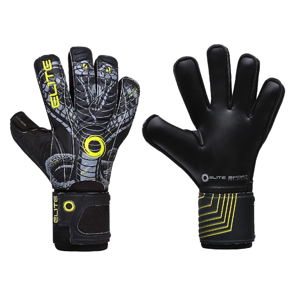 Elite Sports Warrior Black Goalkeeping Gloves