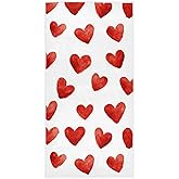 Vdsrup Sweet Love Hearts Hand Towels Happy Valentines Day Bathroom Towel Soft Small Bath Towels Kitchen Tea Dish Guest Towel Portable Washcloths Housewarming Gifts 16 X 30 in