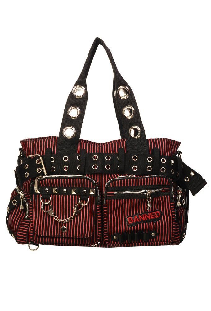 Banned Apparel Canvas Rockabilly Women's Shoulder Handbag