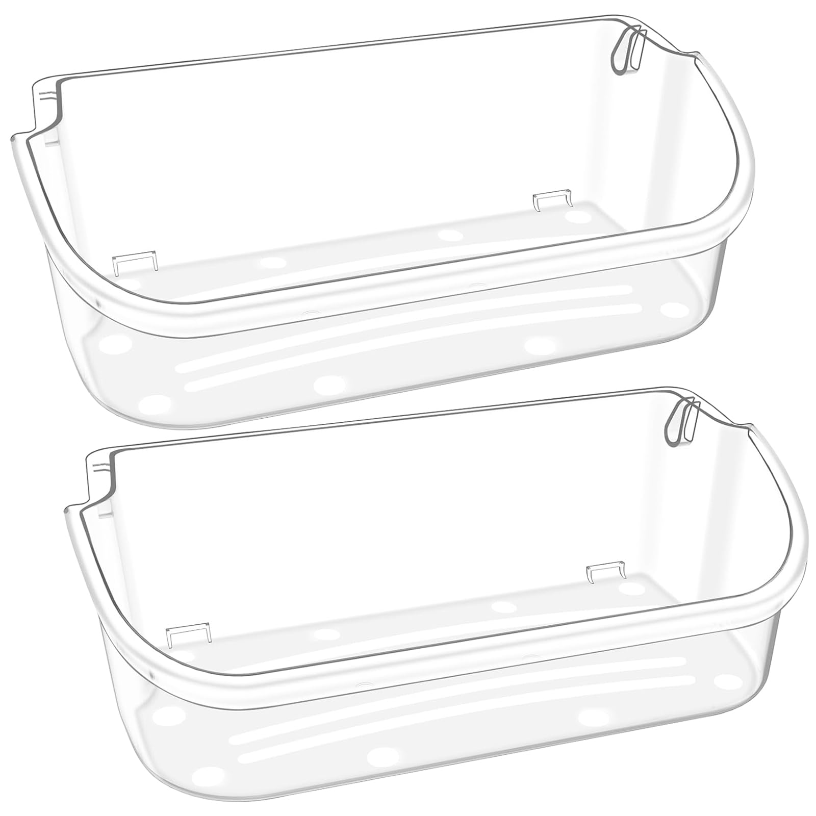 Photo 1 of 240356402 Refrigerator Door Bin Replacement Part Frigi.daire Side-By-Side Refrigerator Compatible with Frigidaire Refrigerator Door Shelf FFSS2615TS0 LFSS2612TF0 LFSS2612TE0 AP2549958 (2 Pack)