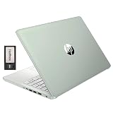 HP 14-inch Ultra Light Laptop W/1 Year Office 365&AI-Copilot, Intel Processor N150, 16GB RAM, 416GB Storage (128GB UFS + 288GB Docking Set), HD Camera, Long Battery Life, Wi-Fi 6, Win 11s, Green