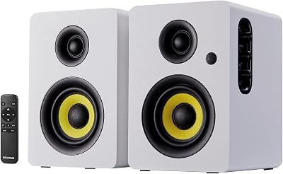 Sanyun SW206 80W Dual-Mode Bookshelf Speakers 6.35mm TRS Bluetooth 5.4 USB DAC