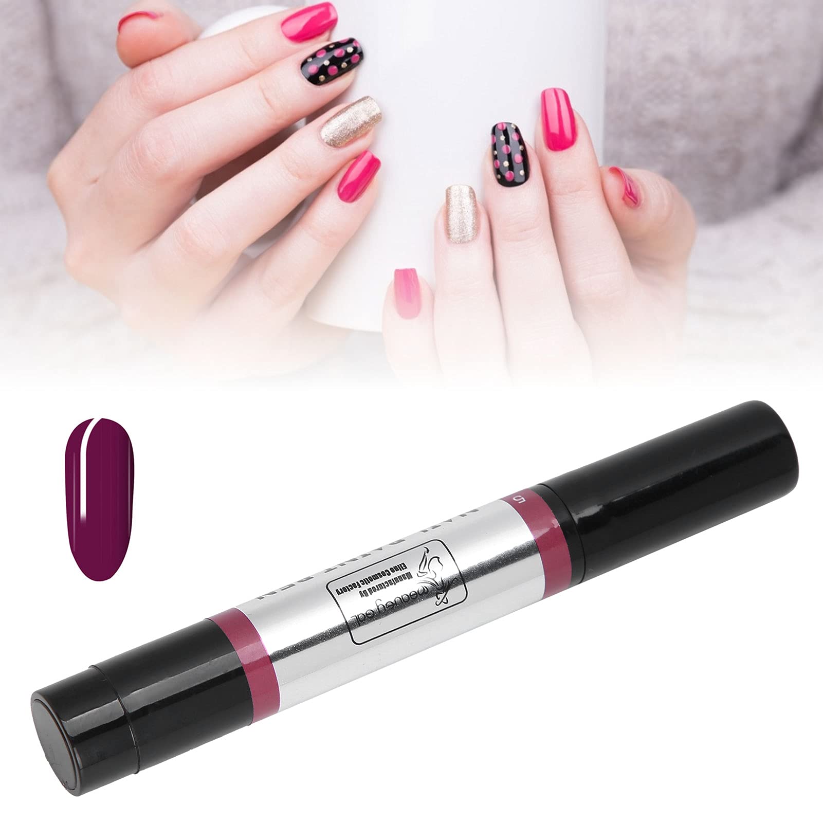 Nail Polish Pen, Nail Gel Pen, Nail Art Manicure Pen, Acrylic Nails DIY, Water Based Nail Polish, Bright Colors, Daily Wear Tools, Save