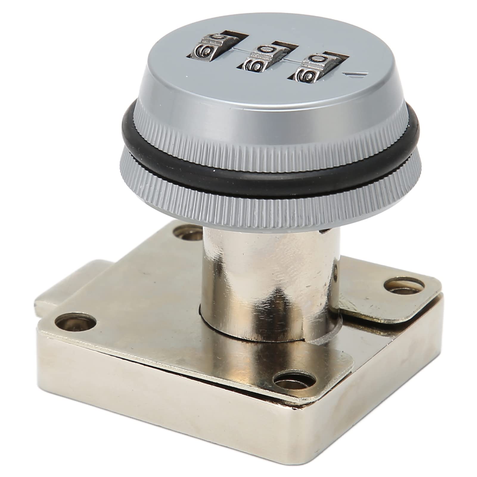 Keyless Cabinet Lock, Polishing Process 3 Digit Password Combination Cam Lock Wide Application Solid Rust Prevention for Drawer (Gray)