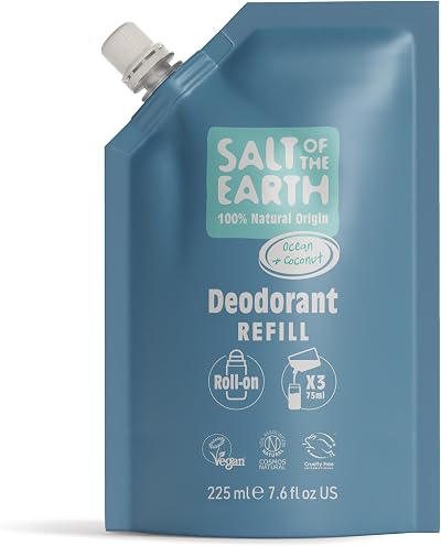 Salt Of The Earth Natural Deodorant Roll On Refill Ocean & Coconut 225ml