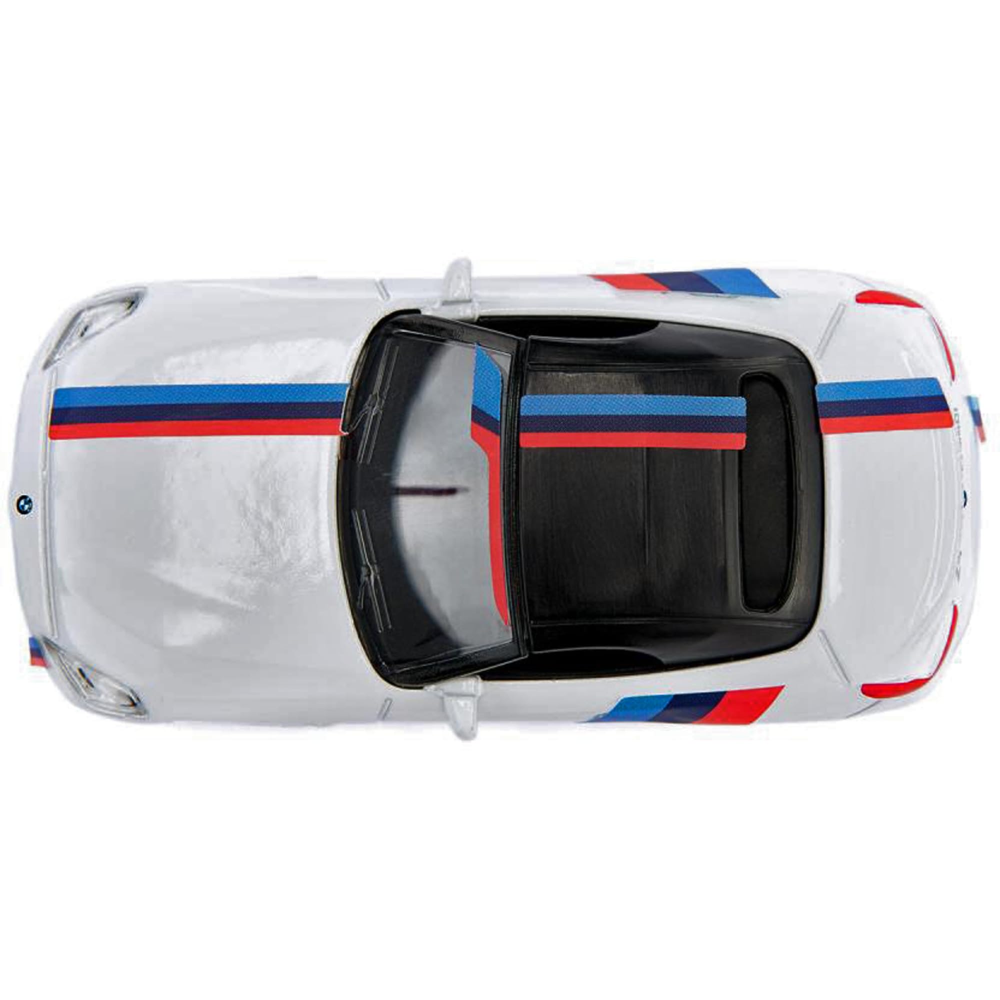 siku 2347, BMW Z4 M40i, 1:50, Metall/Kunststoff, Weiß, Spielzeugauto für Kinder, Abnehmbare Räder, Inkl. Stickerbogen mit Stickern im M-Design 4