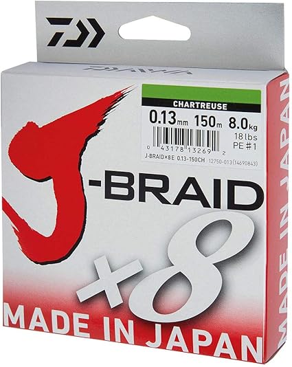 trecciato daiwa j braid x8