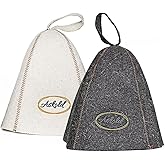 ASKOLD 2pcs Sauna Hats Wool, Sauna Hat for Men Wool Sauna Hat Banya Hat for Men Sauna Cap for Men, Sauna Hat Cap for Women