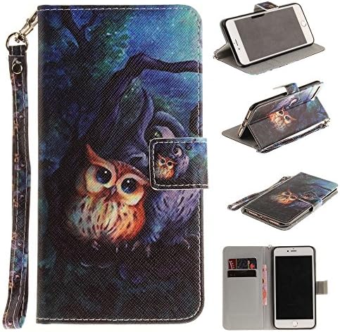 S5 Case Galaxy S5 Wallet Case Galaxy S5 Flip Case,Emily Fashion Vivid Owl Synthetic Leather Portable Flip Wallet Kickstand Case Cover for Samsung Galaxy S5