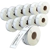 Labelchoice Compatible for Dymo 30252 1-1/8"x3-1/2 Labels Used for Labelwriter 450,450 Turbo,4XL (Not for Dymo 550, 5XL), 12-Roll 4200 Pcs Blank White Direct Thermal Address & Barcode Label Stickers
