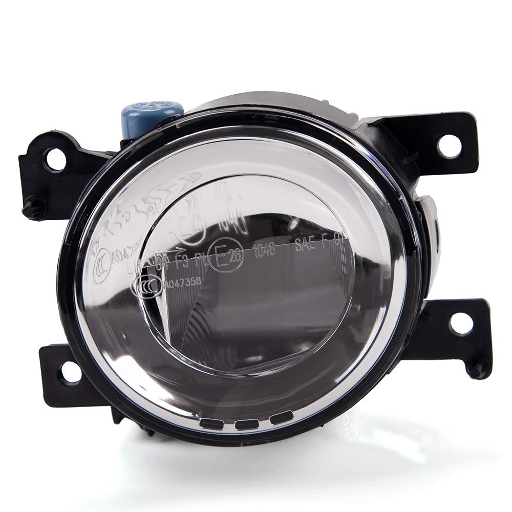 G-PLUS Front Bumper Mounted Fog Light Assembly Replacement For 2015-2017 Infiniti Q50 QX50 QX60 QX80 Driving Lamps Right Passenger Side w/Bulbs LED Type Replacement 261554GA0A