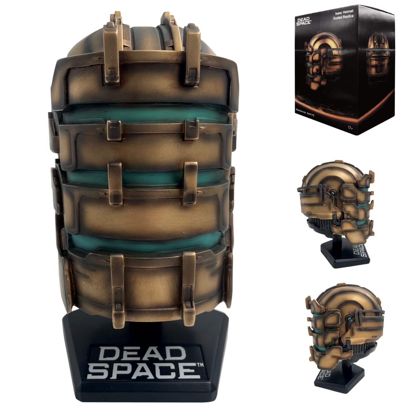 Dead Space Isaac Helmet Large Resin Replica – Officially Licensed Limited Edition Collectible, Intricately Hand‑Painted with Built‑In Display Stand, 23cm Tall (2,008 Pieces Worldwide)