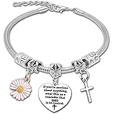 Inspirational Christian Gift for Women Stainless Steel Bracelets Encouragement Bracelet for Women Christian Inspirational Gift Bible Verse Bracelets Gifts Religious Bracelet Christmas Birthday Gifts