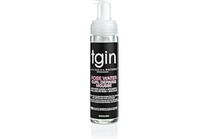 THANK GOD IT'S NATURAL tgin Rose Water Defining Mousse for Curly, Coily and Wavy Hair, Moisturizes and Defines Curls, 8 fl oz