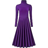 MOLLDAN Long Sleeve Praise Dance Dress for Women Liturgical Church Worship Fit Full Length,Breathable Lined