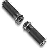 Motorcycle Handlebar Grips 1" Black Street Glide Flhx Handgrip for Harley Davidson Touring Glides Electronic Throttle Grips 2008-2023 CNC Edge Cut