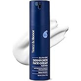 TEREZ & HONOR 6-in-1 Face Cream for Men: Korean DermForce Anti-Aging Moisturizer with Niacinamide, Bakuchiol & 5-CICA – Hydrates, Smooths & Helps Reduce Wrinkles, Dark Circles & Eye Bags – 2.8 oz