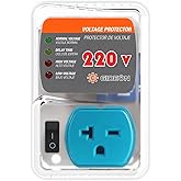 Heavy-Duty 20A 4400W Surge Protector for Appliances, Smart Circuit Plug with Outlet Saver &amp; Power Strip for Refrigerator, Air Conditioner, High-Power Devices, Overload &amp; Voltage Protection 140 Joule