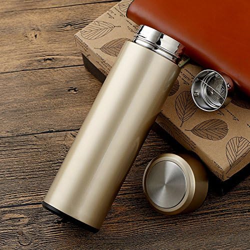Cup Water Bottles Tea Infuser Caneca Inox My Bottle Coffee Bottle With Lid Cups Vacuum Flask Coffee Pot Travel Mug,golden