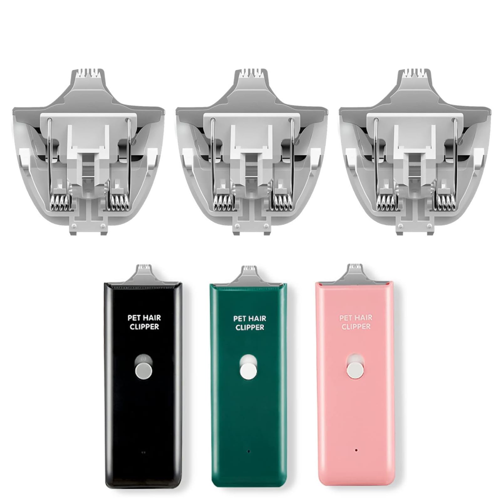 Dog Clippers Detachable Small Ceramic Blade Replacment for Paw, 3Packs Safe Pet Grooming Trimmer Clipper Ceramic Blade for Dog Cat Paws, Eyes, Ears, Face