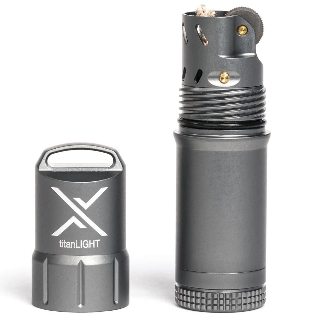EXOTAC Gunmetal titanLIGHT Waterproof Refillable Lighter (Aluminium)