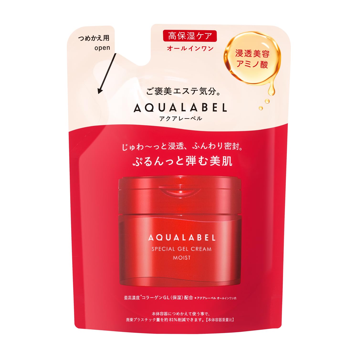 AQUALABEL Special Moist Gel Cream Ex 81g - Refill
