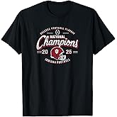 Indiana Hoosiers National Champs 2025 Football CFP Tackle T-Shirt