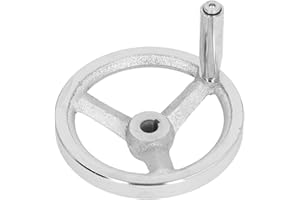 Rotary Handwheel Lathe 3 Spoke Hand Wheel with Revolving Handle for Milling Machines