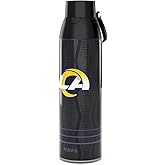Tervis Venture Water Bottle NFL® Los Angeles Rams - Full Speed Triple Insulated Tumbler Travel Cup Keeps Drinks Cold & Hot, 26oz, Stainless Steel