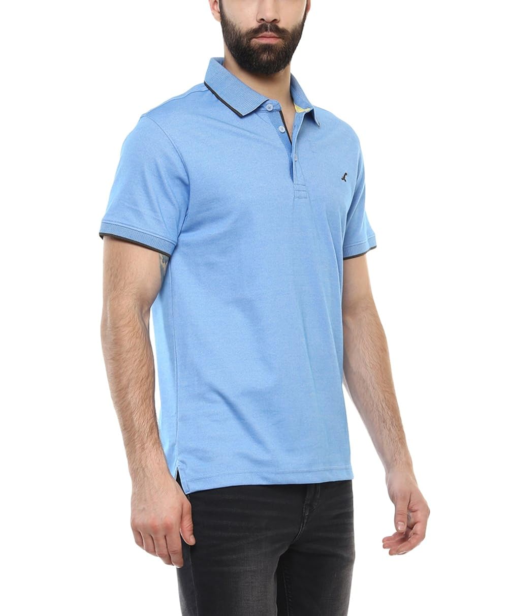 american crew men's cotton polo(blue)