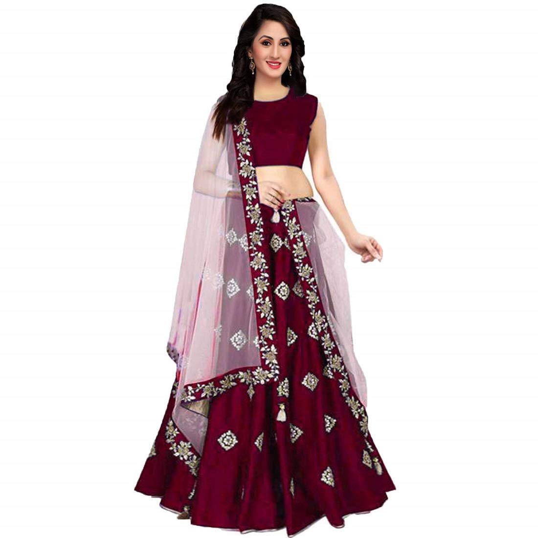 lehenga choli maroon colour