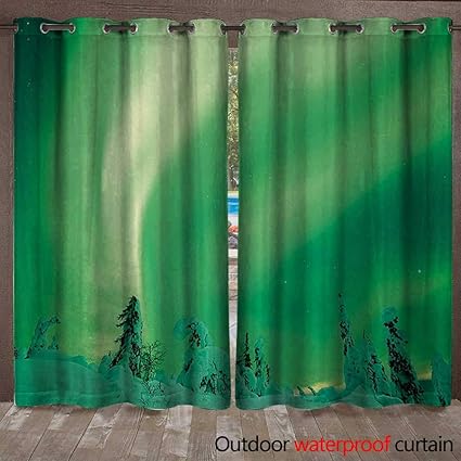 Amazon Com Blountdecor Northern Lights Window Curtain Poles Sky