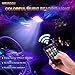 Car LED Reading Lights, Wsiiroon 2pcs 24 LED Universal Multicolored Music Car Dome lights Interior Lights Decoration Lights, Wireless Remote Controlled, DC 12V