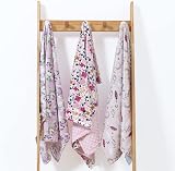CREVENT Floral Baby Blanket 75x100cm Dotted Backing Soft Plush Receiving Crib view 7