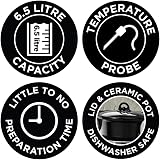 Russell Hobbs 25630 6.5L Slow Cooker & Sous Vide Water Bath, Black view 3