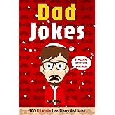 Stocking Stuffers for Men: Dad Jokes: 300 Hilarious One-Liners And Puns, and Riddles for Adults, Fun Book for Christmas
