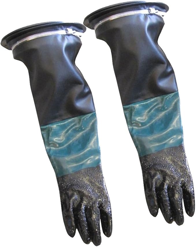 60cm Heavy Duty Sandblasting Gloves Set 7" X 24" Sandblasting Sand