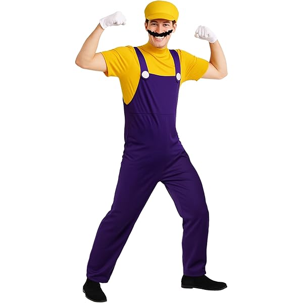 Amazon.com: Disguise Wario Costume, Official Super Mario Wario