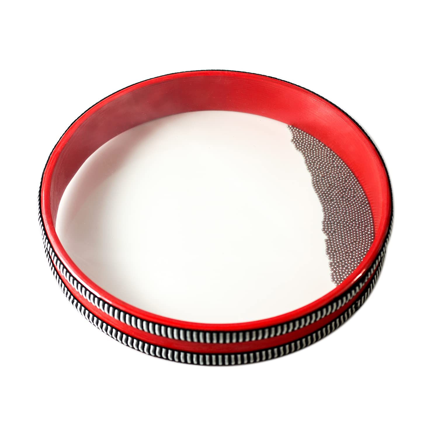 25cm Ocean Drum Wave Bead Drum Hand Percussion Drum Musical Instrument Percussion with Steel Balls Filled (Type 4)