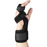 Breg Contender Boxer Splint | Radial gutter splint, metacarpal hand brace, broken hand support, padded stay for customizable fit, men &amp; women (Right)