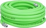 US PRO 15m Soft Rubber Hi-Vis Air Compressor Hose Airline 1/4 BSP Male view 3