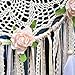EasyBravo Large Boho Dream Catcher with Glitter Gold Feather Macrame Wall Hanging for Vintage Wedding Home Decorations 27.6