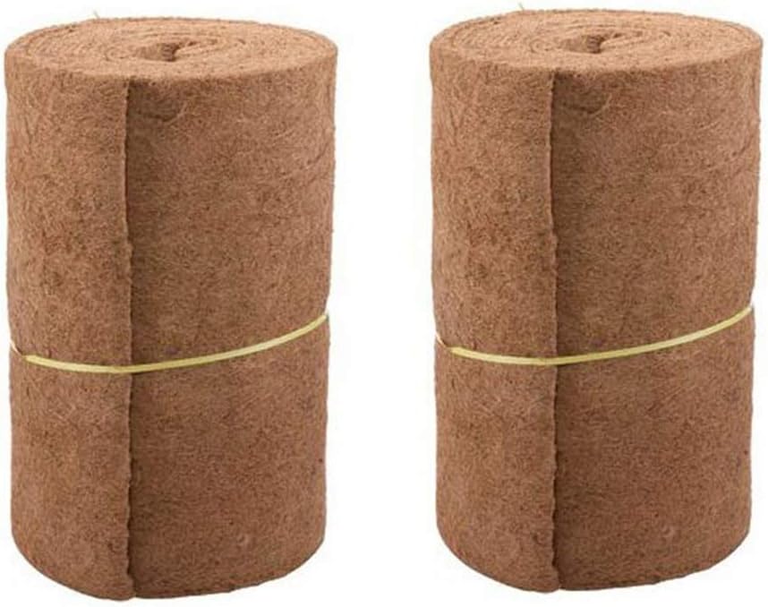 Sumerlly Coco Liner Roll Basket Hanging Pad Garden Plants Flowerpot Basket Coco Fiber